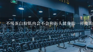 不喝蛋白粉肌肉会不会和街头健身的一样变的很小？